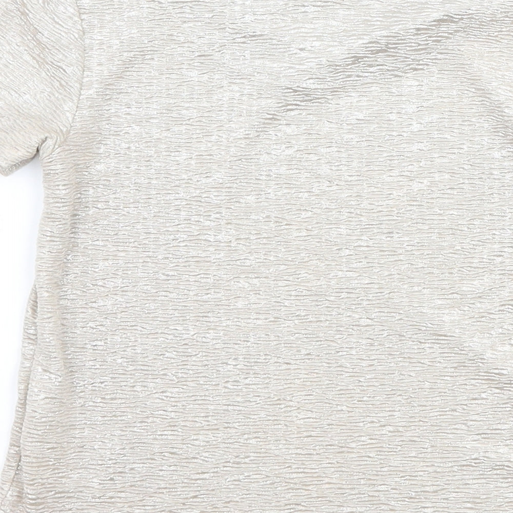 John Lewis Girls Gold Basic T-Shirt Size 6 Years