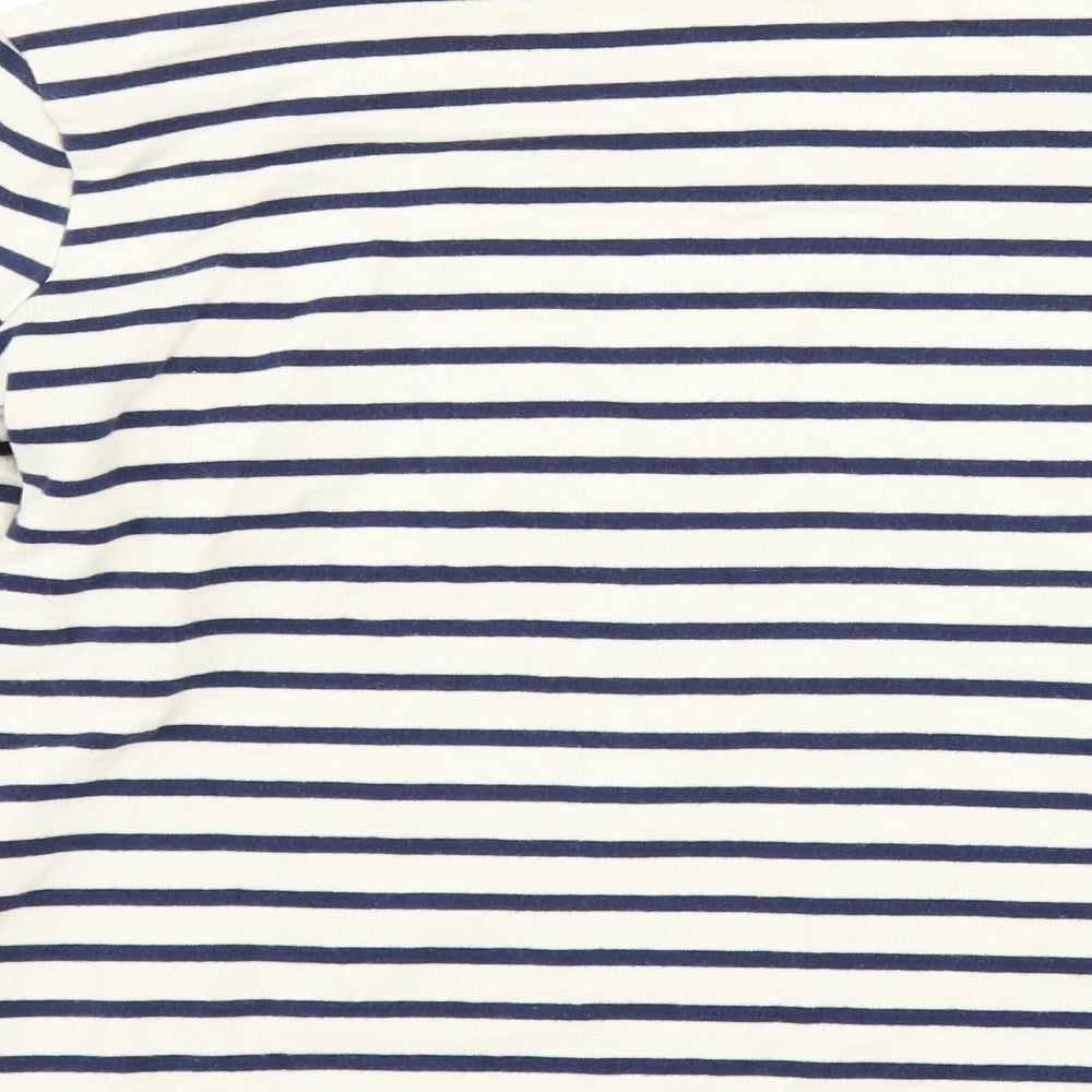 George Girls Blue Striped Pullover Sweatshirt Size 8-9 Years - smile