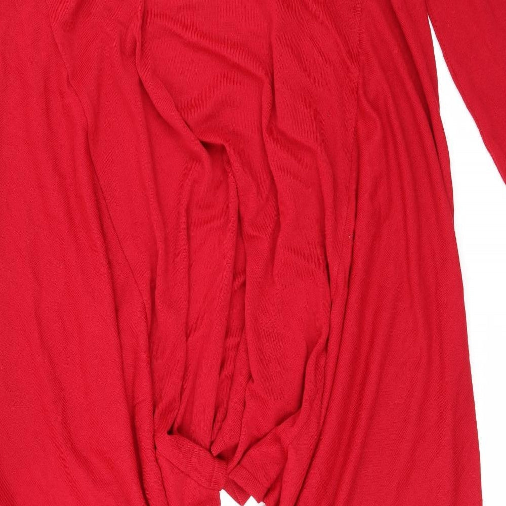 Xited Womens Red Cardigan Jumper Size M