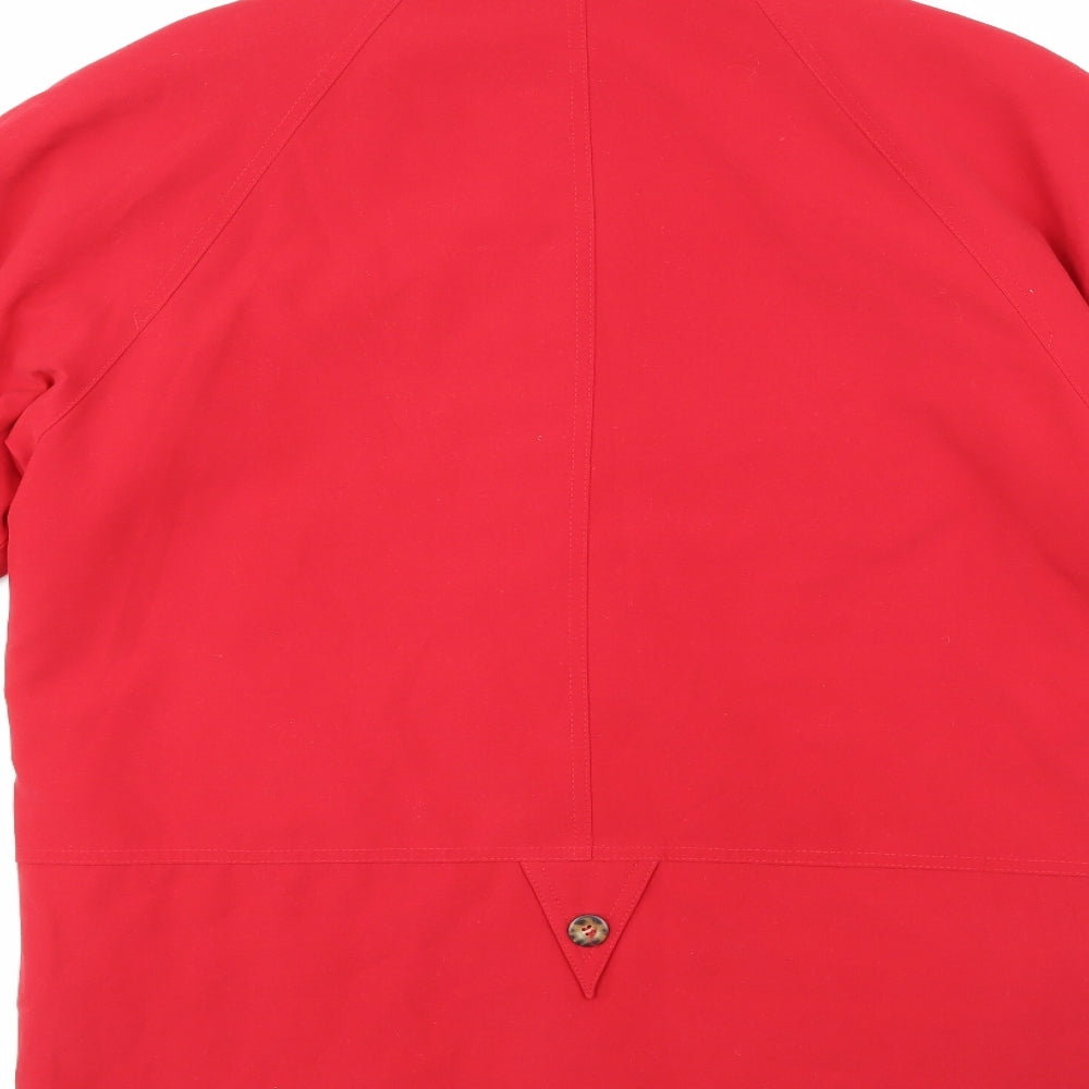 Hamells Womens Red Anorak Coat Size 10