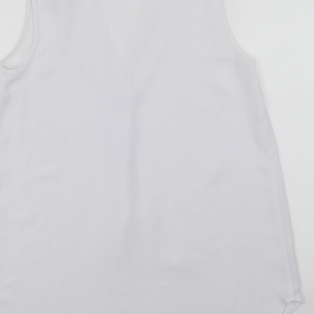 Peacocks Womens White Camisole Tank Size 8