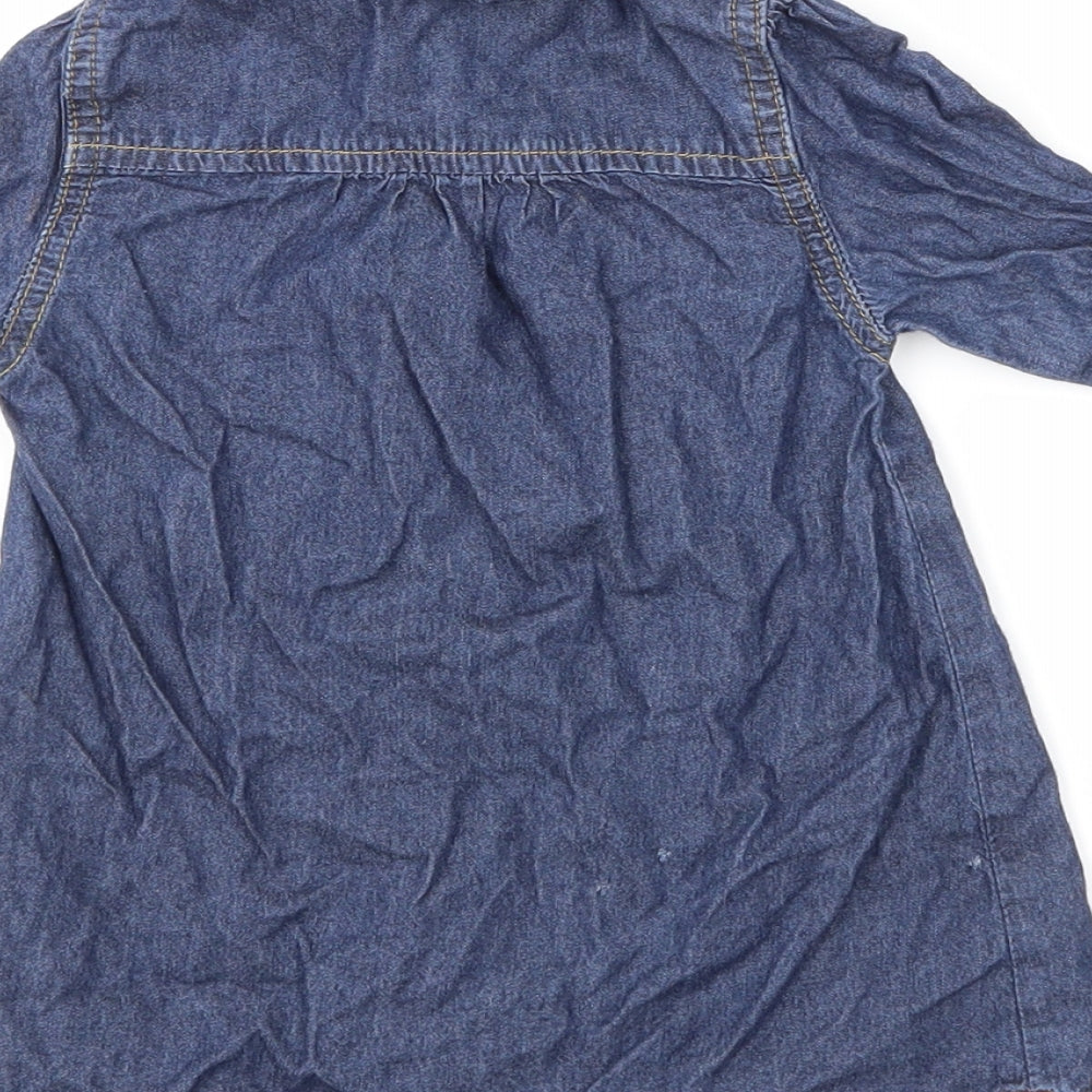 Mothercare Blue T-Shirt Dress Size 9-12 Months