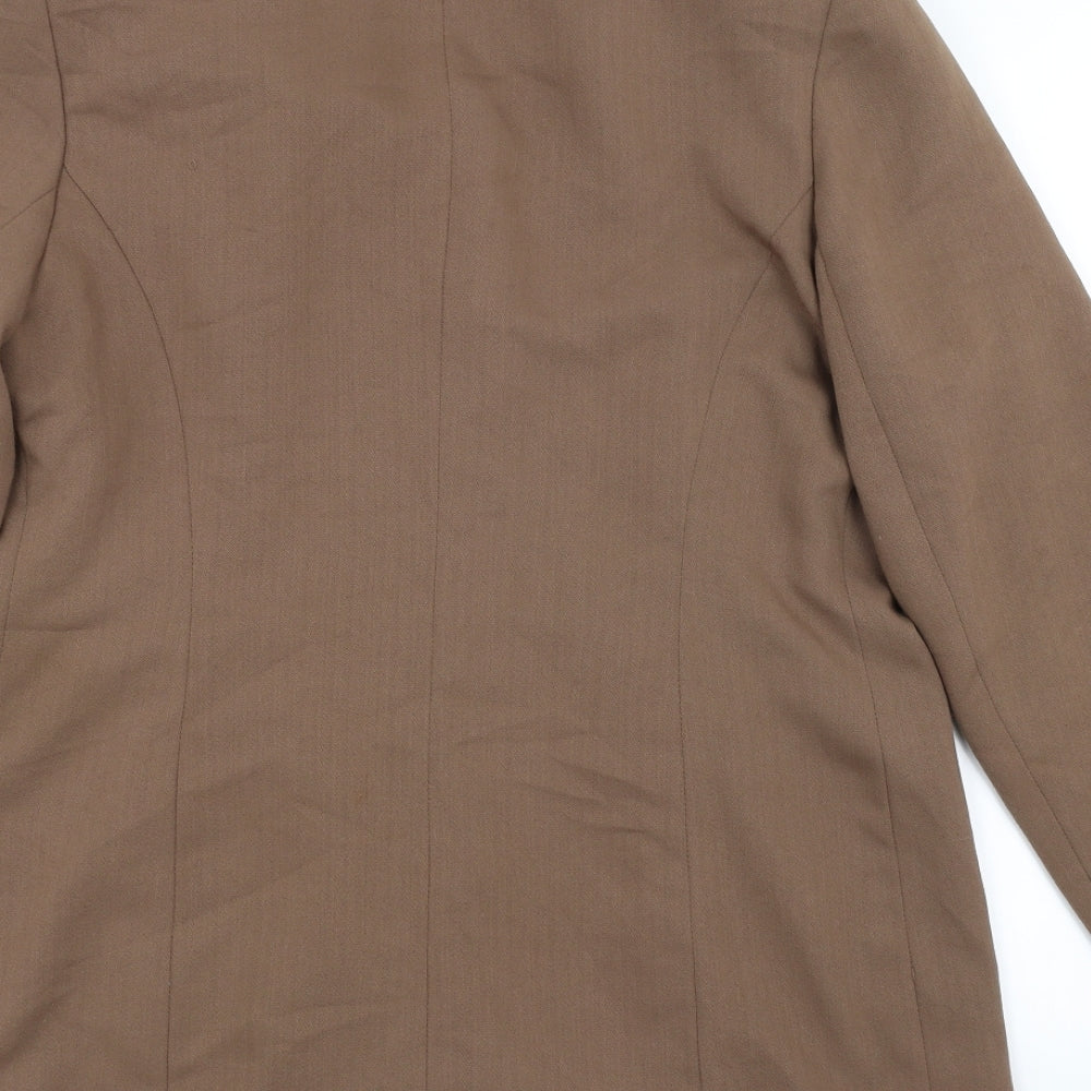 DEBINHAMS Womens Brown Parka Coat Size 14