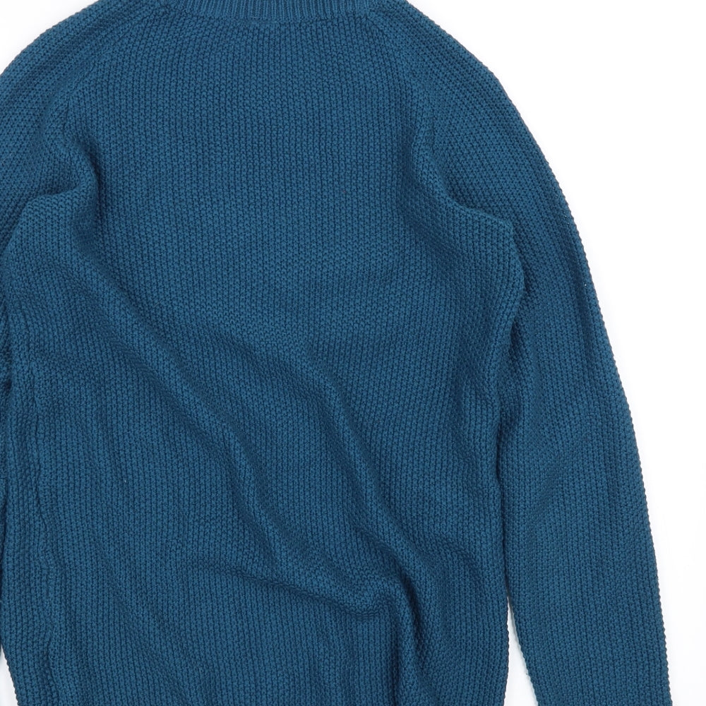H&M Womens Blue Pullover Jumper Size XS