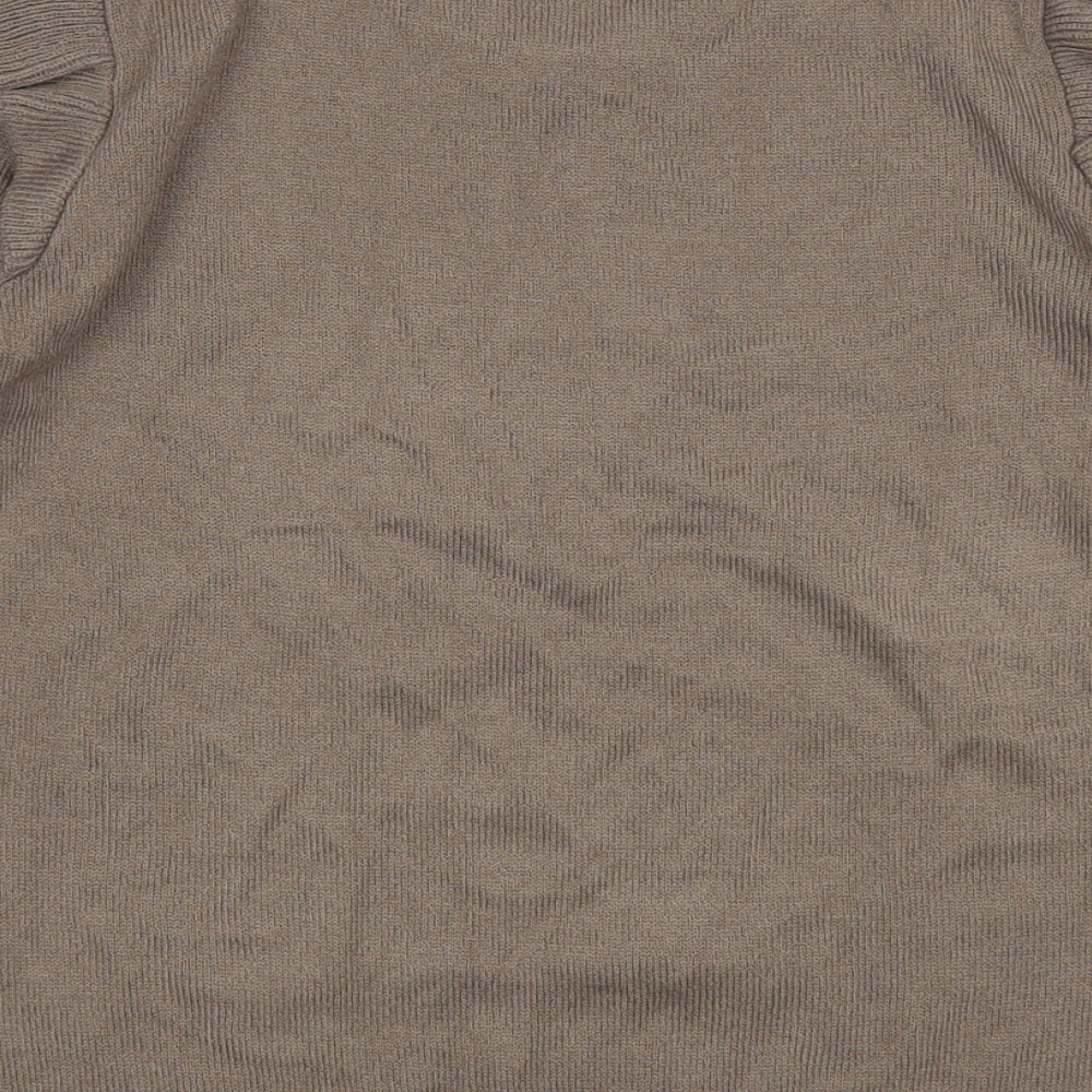 H&M Womens Brown Pullover Jumper Size S