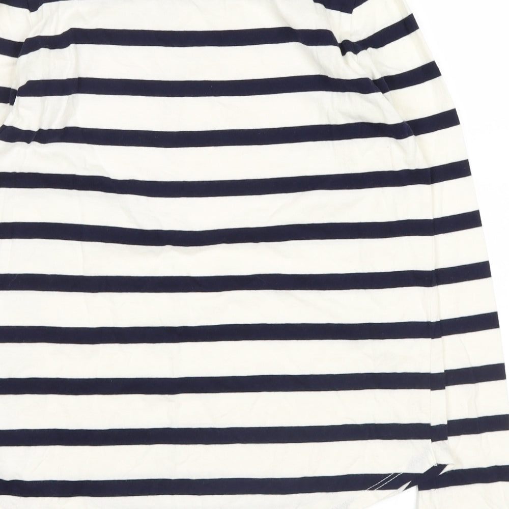 Gap Girls Blue Striped Basic Casual Size L - heart