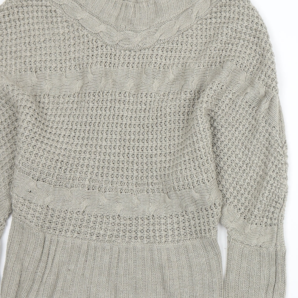 QED London Womens Grey Knit Jumper Size L