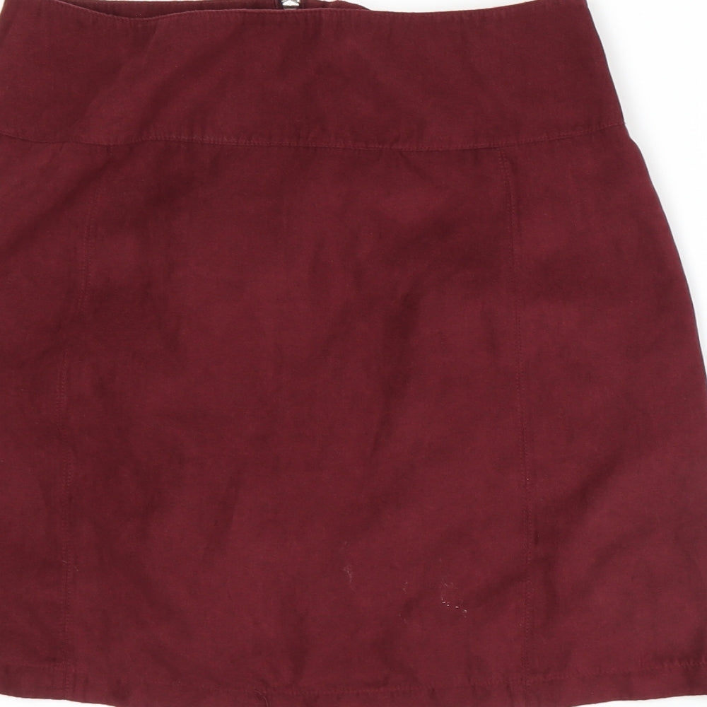 Dorothy Perkins Womens Red A-Line Skirt Size 8