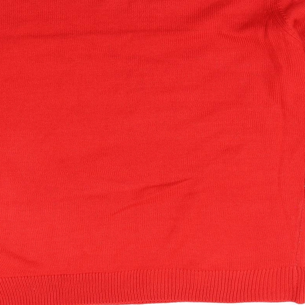 Studio Mens Red Pullover Jumper Size XL