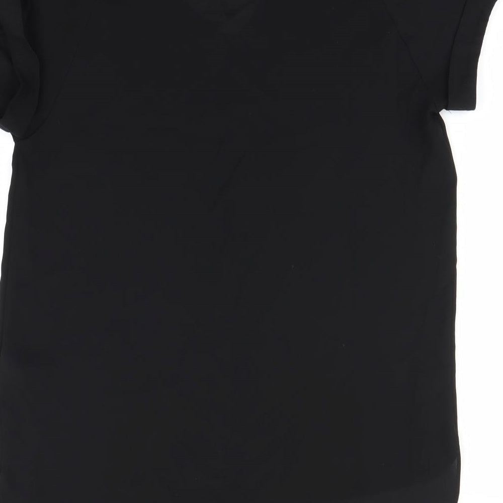 Papaya Womens Black Basic Blouse Size 8
