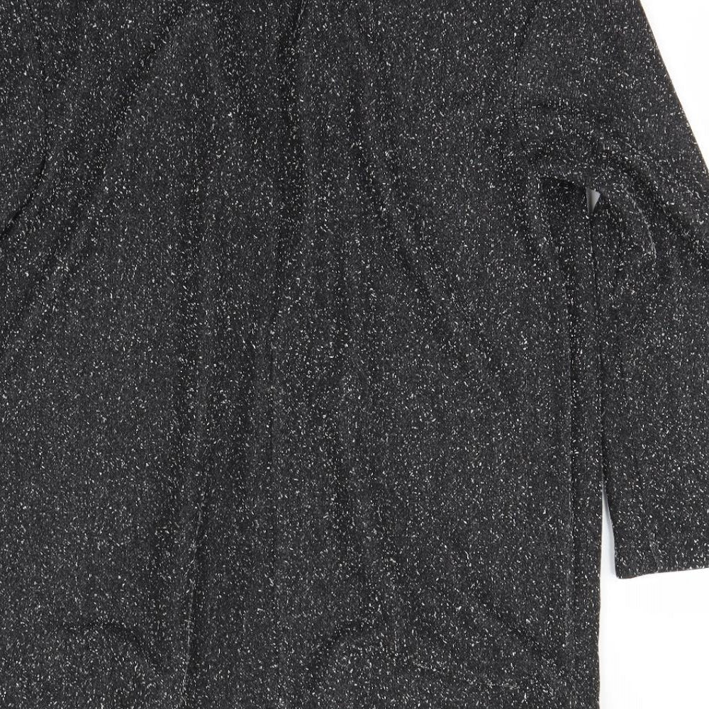 TU Womens Grey Polka Dot Cardigan Jumper Size M