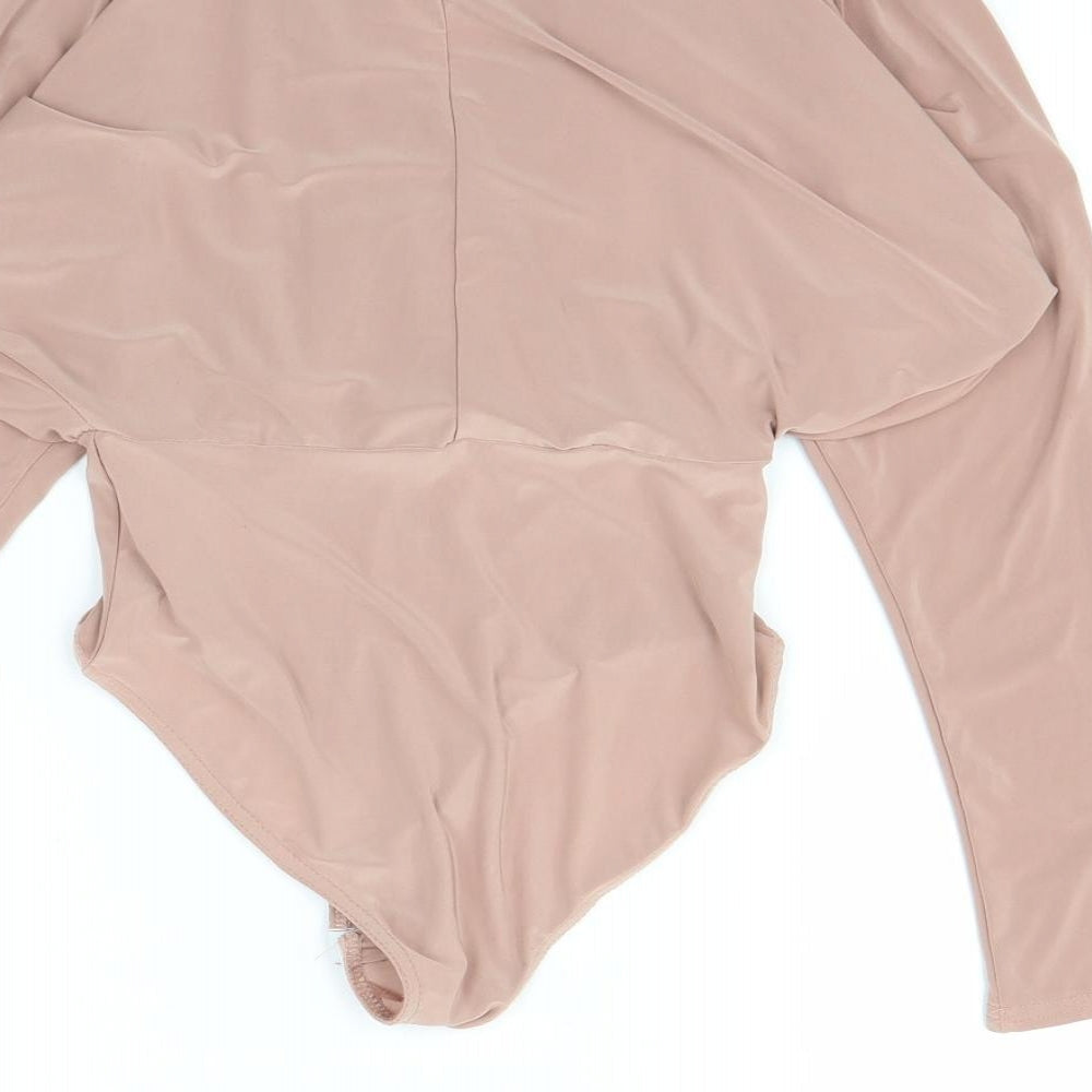 Pink Vanilla Womens Pink Bodysuit One-Piece Size 6