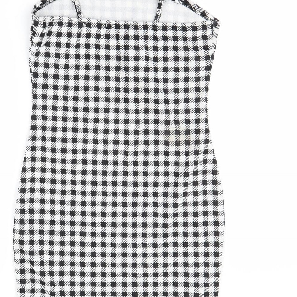 Shein Womens Black Check Mini Size M