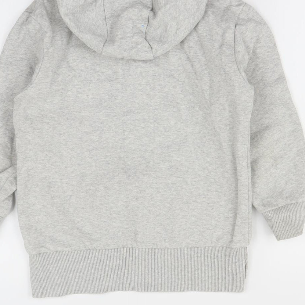 Preworn Boys Grey Pullover Hoodie Size 7 Years