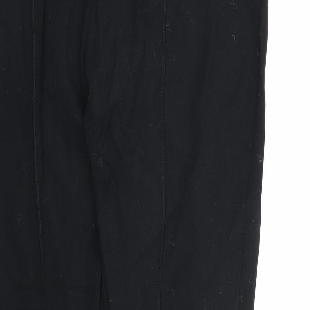 Marks and Spencer Womens Black Rayon Trousers Size 16 L26 in