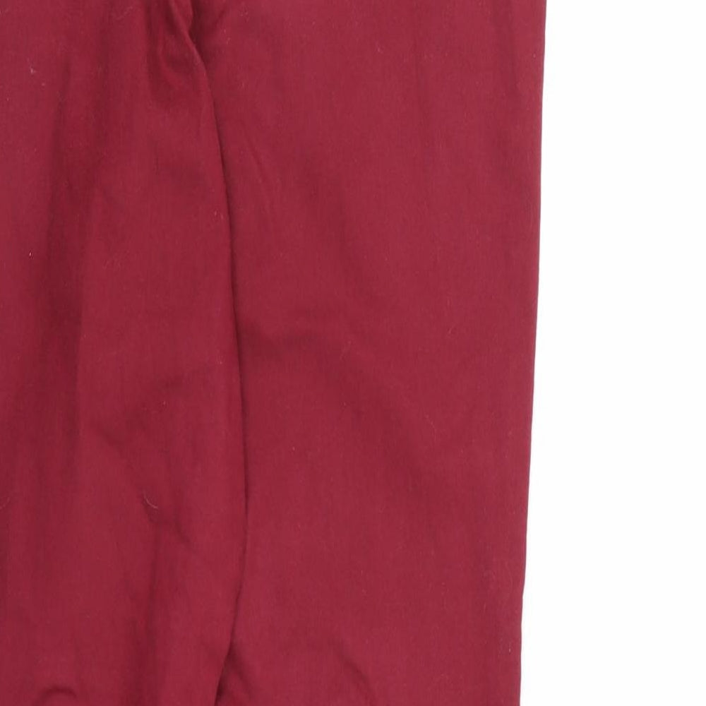 Papaya Womens Red Denim Jegging Jeans Size 10 L26 in