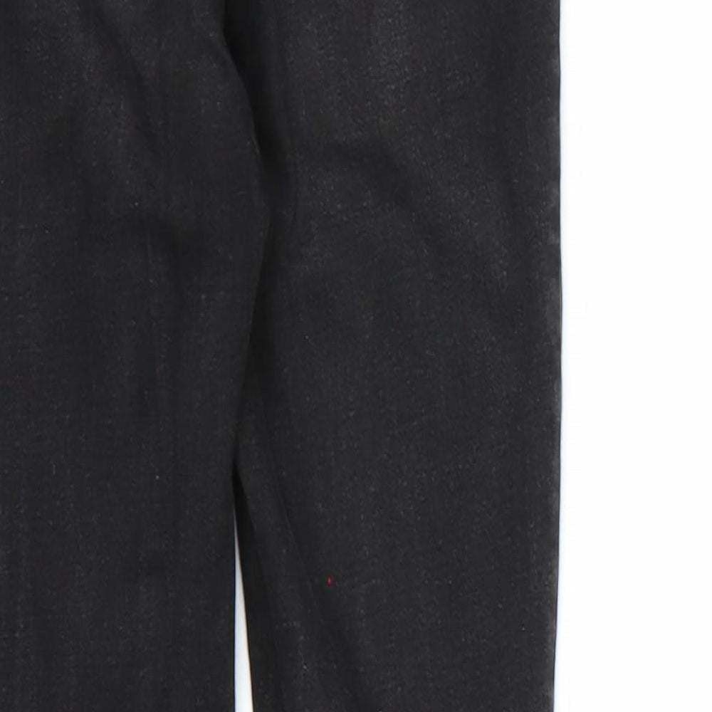 New Look Girls Black Denim Skinny Jeans Size 12 Years - Distressed