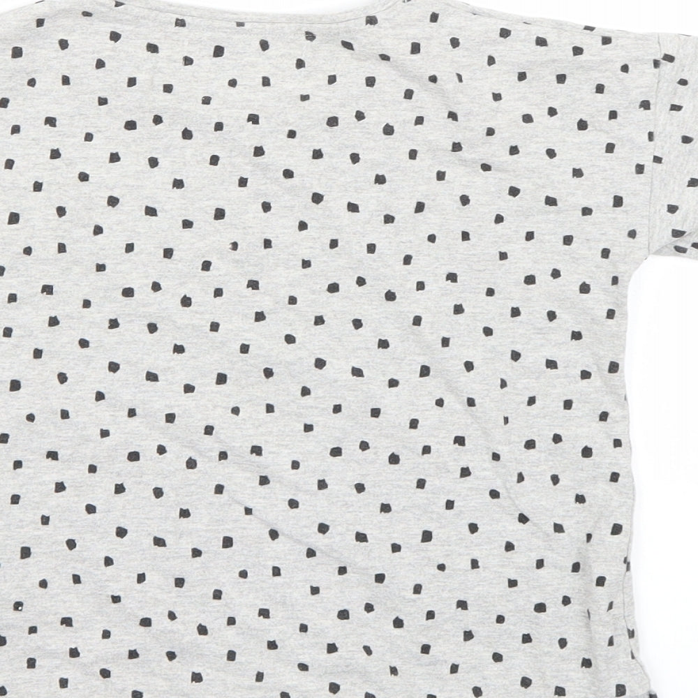 Minoti Girls Grey Basic T-Shirt Size 5-6 Years