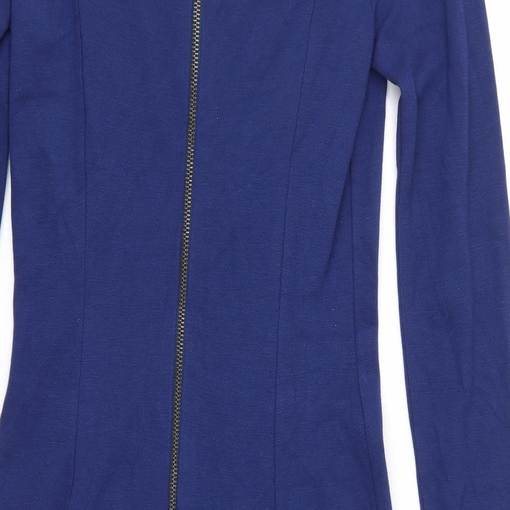 French Connection Womens Blue Jersey Sheath Size 10