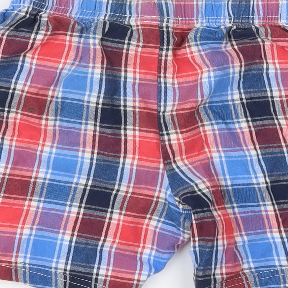 NEXT Boys Blue Check Utility Shorts Size 2-3 Years