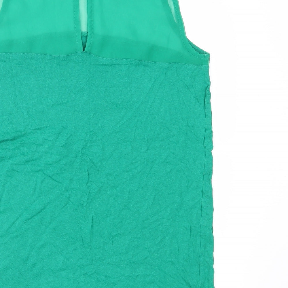 H&M Womens Green Basic Blouse Size S