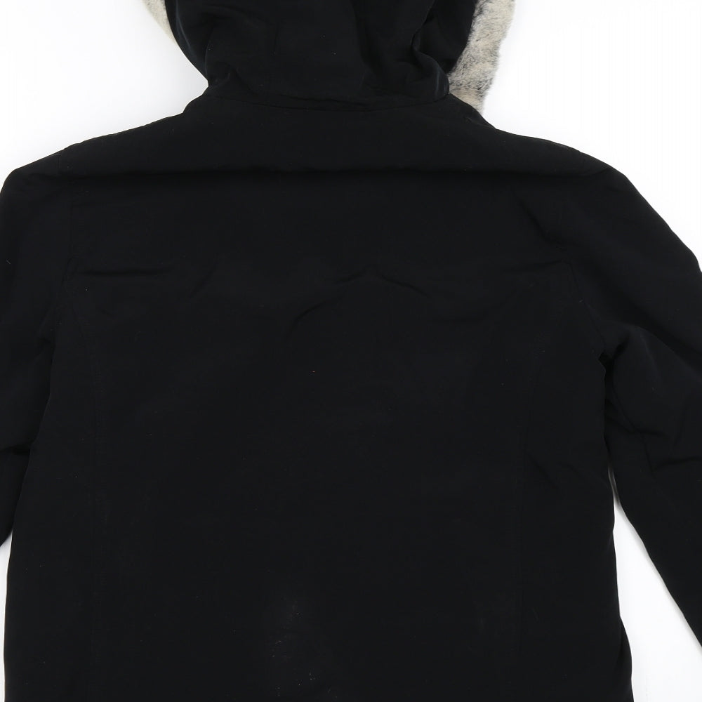 NEXT Womens Black Overcoat Coat Size 8