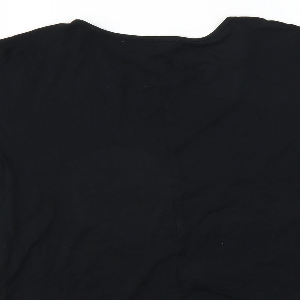 BlueZoo Girls Black Basic Blouse Size 7-8 Years - Reindeer