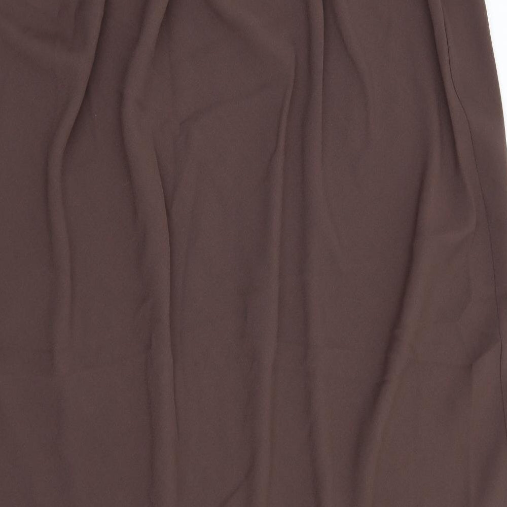 Preworn Womens Brown A-Line Skirt Size 38