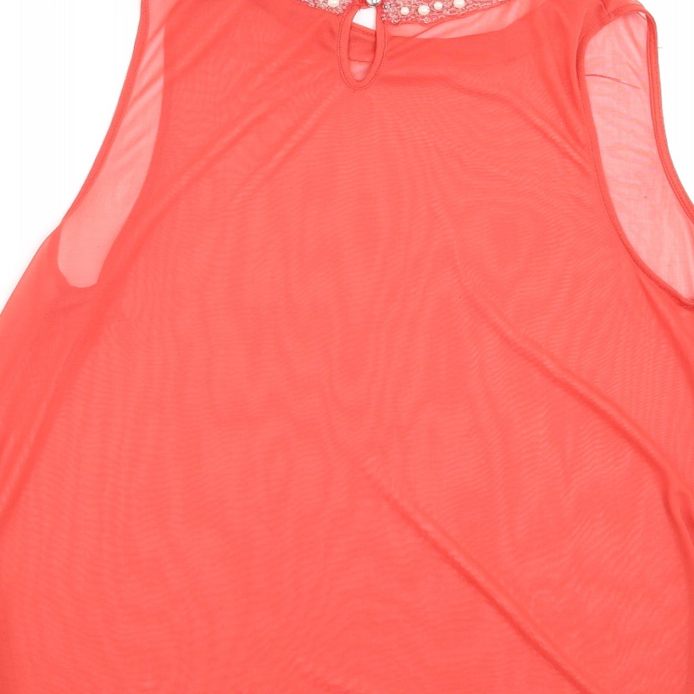 Atmosphere Womens Orange Basic Blouse Size 16