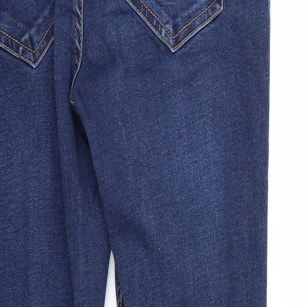 Newlook Womens Blue Straight Jeans Size 10 L26 in