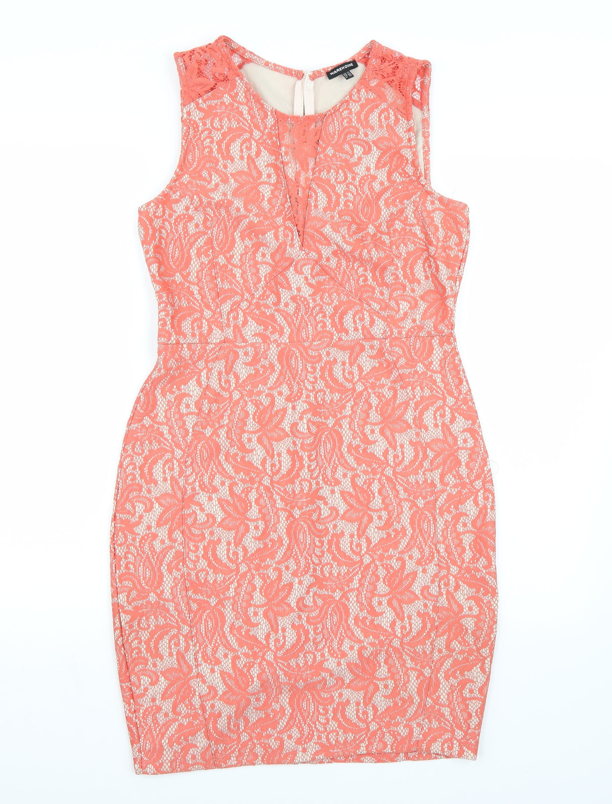 warehouse orange lace dress Buy Warehouse Satin Lace Paneling Maxi Slip Dress In Orange