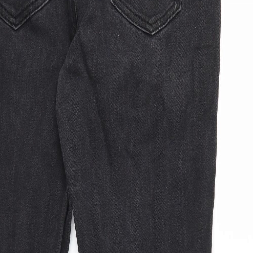 Womens Black Denim Skinny Jeans Size 14 L31 in