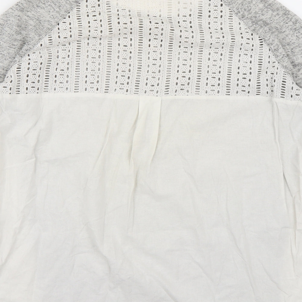 Warehouse Womens Grey Knit Pullover Jumper Size 12