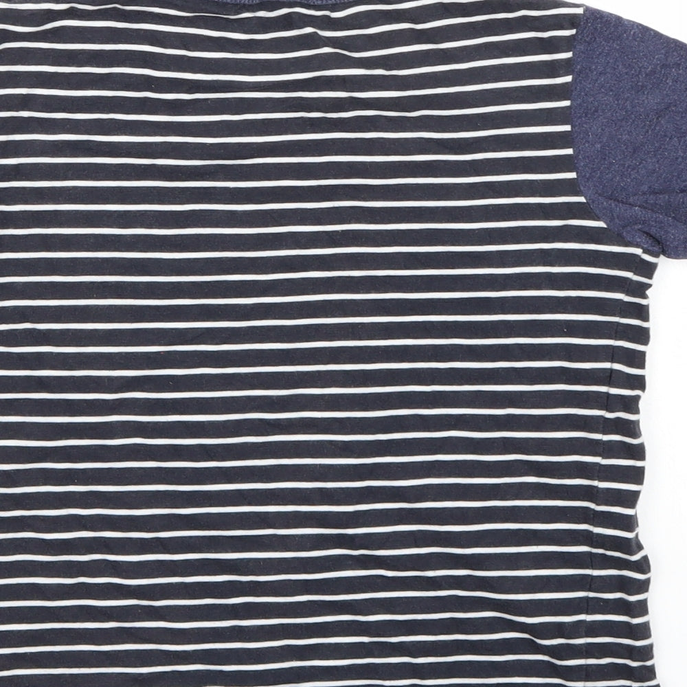 NEXT Boys Blue Striped Basic T-Shirt Size 6 Years