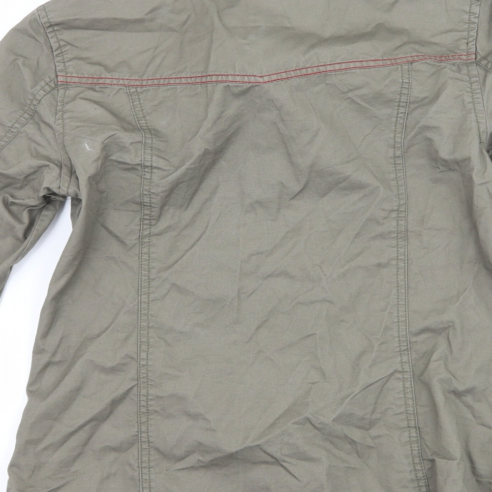 Atmosphere Womens Green Basic Button-Up Size 8