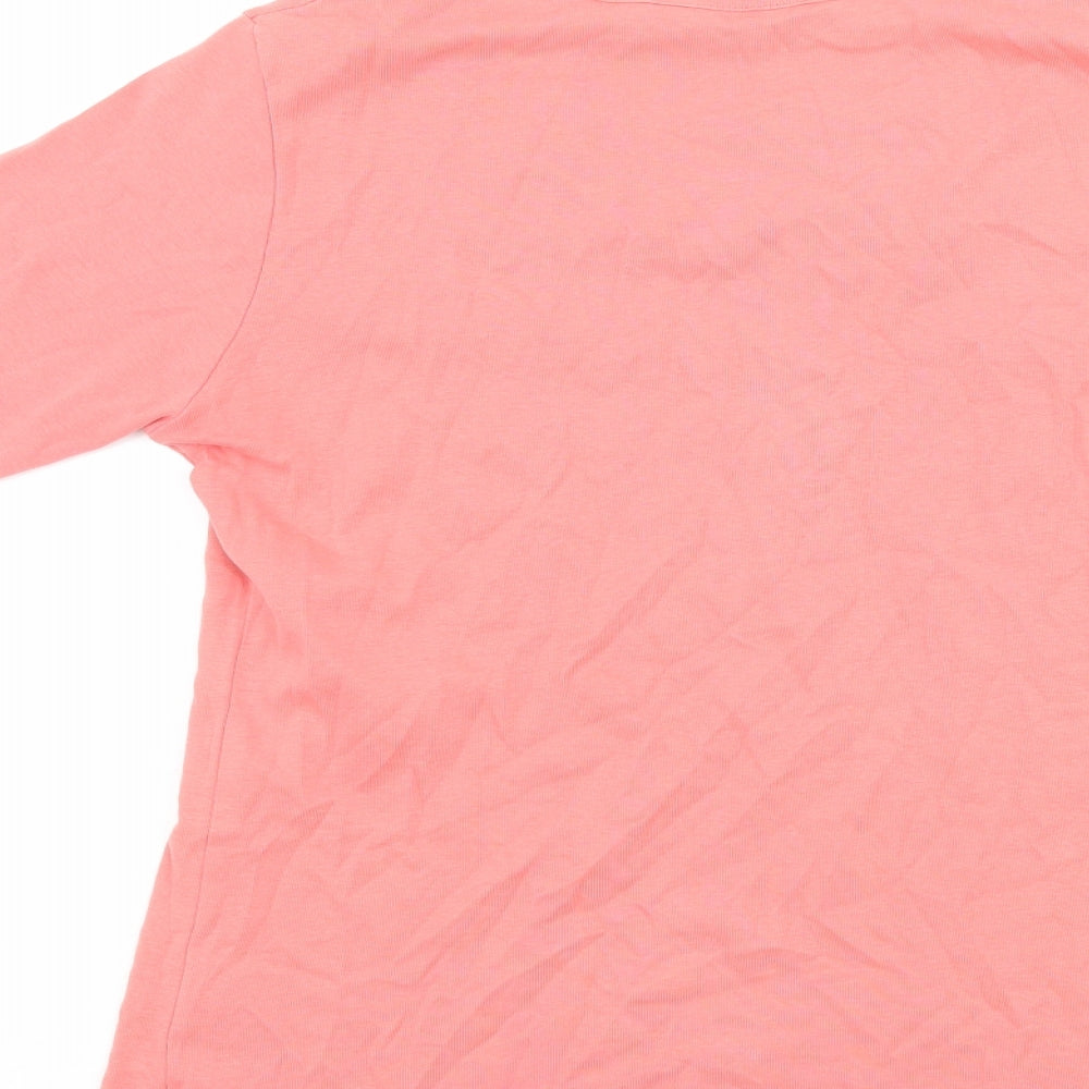 isle Womens Pink Basic T-Shirt Size S