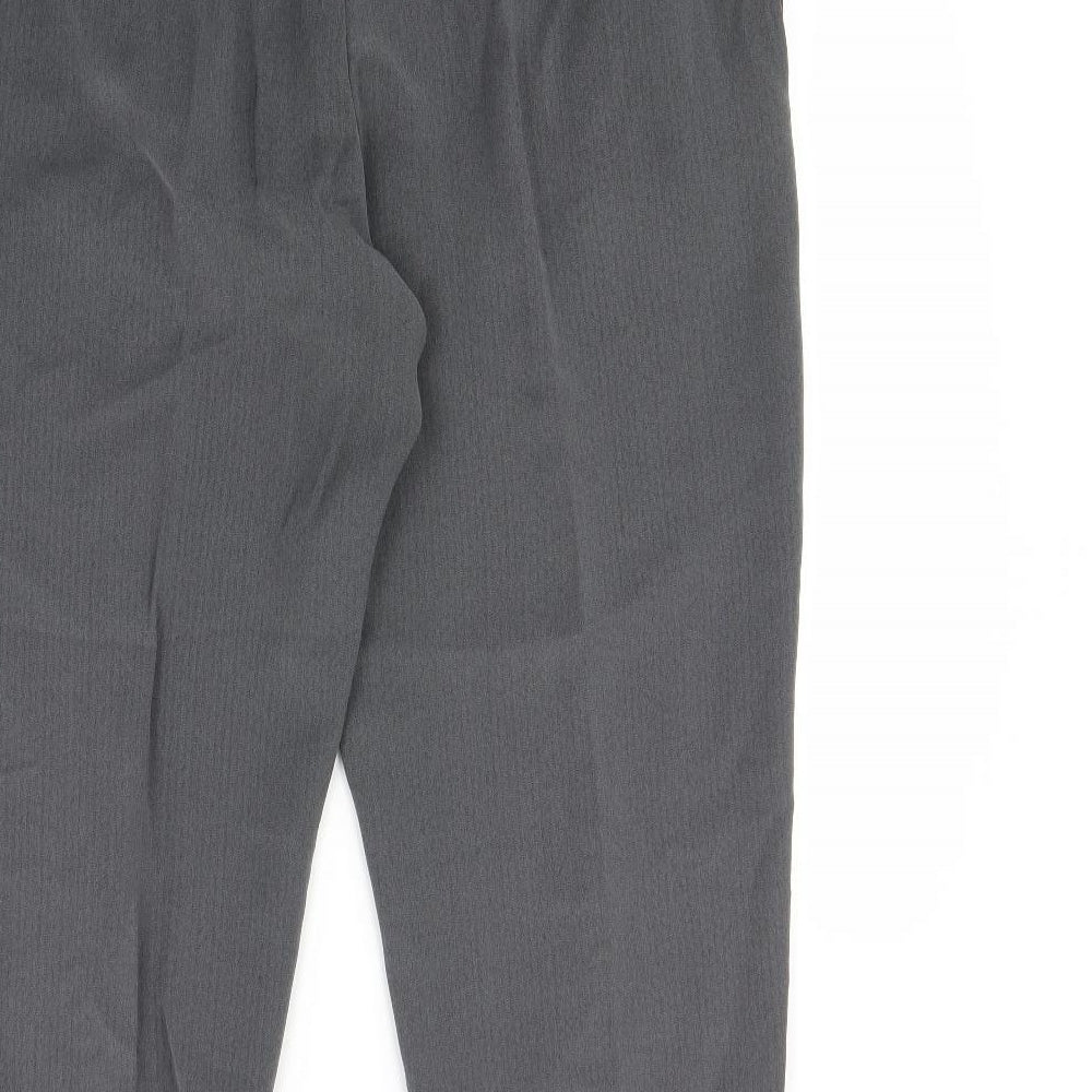 m&S Womens Grey Dress Pants Trousers Size 18 L25 in