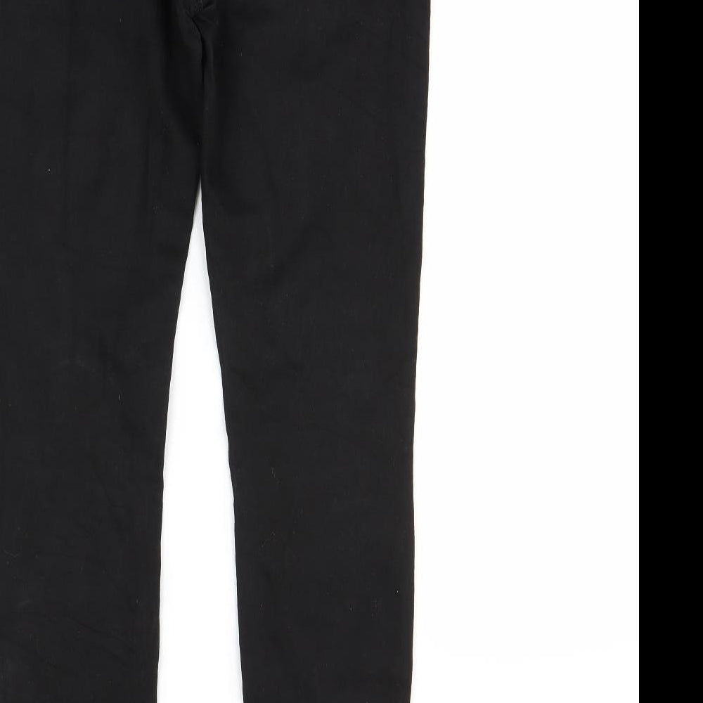 Yazz Collection Womens Black Skinny Jeans Size 32 in L27 in