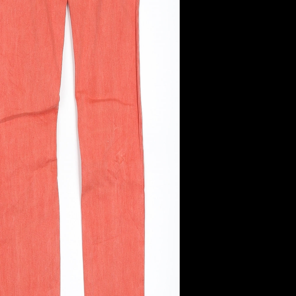 Pull & Bear Womens Pink Skinny Jeans Size 24 in L32 in