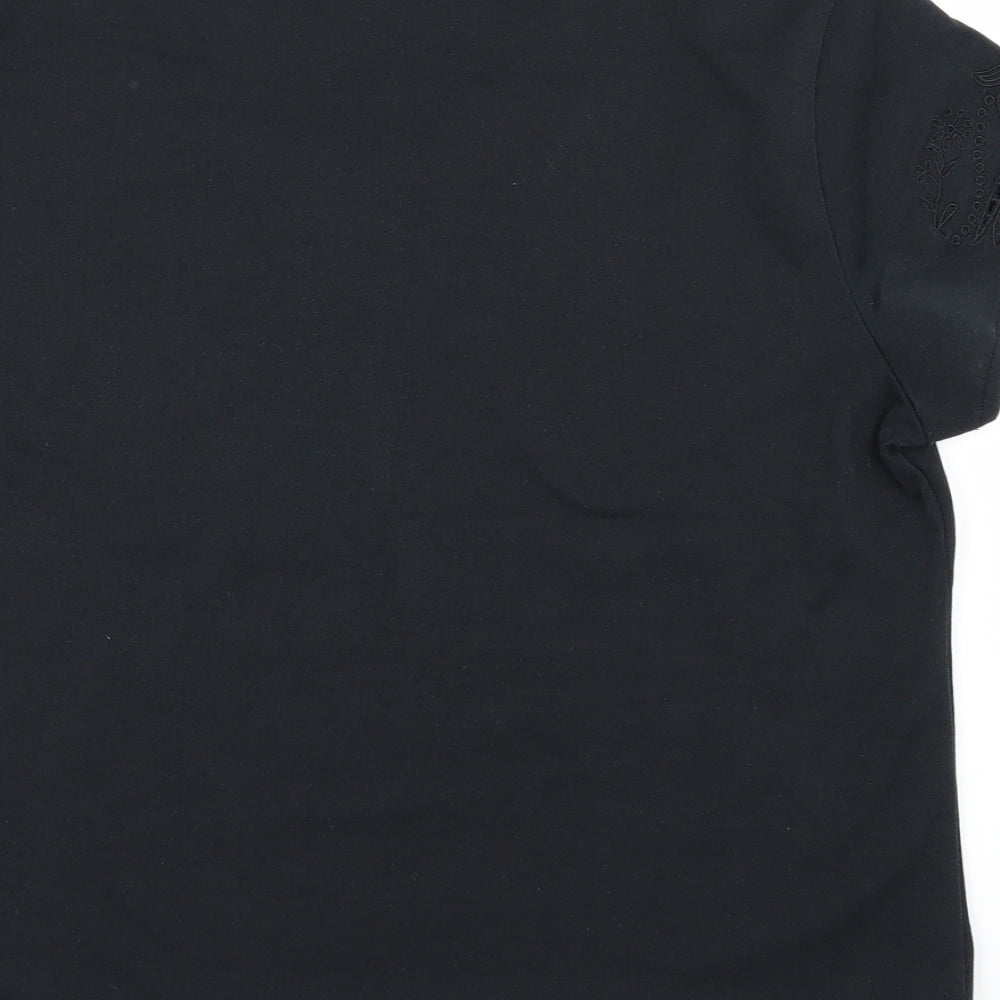 Emerco Womens Black Basic T-Shirt Size 20