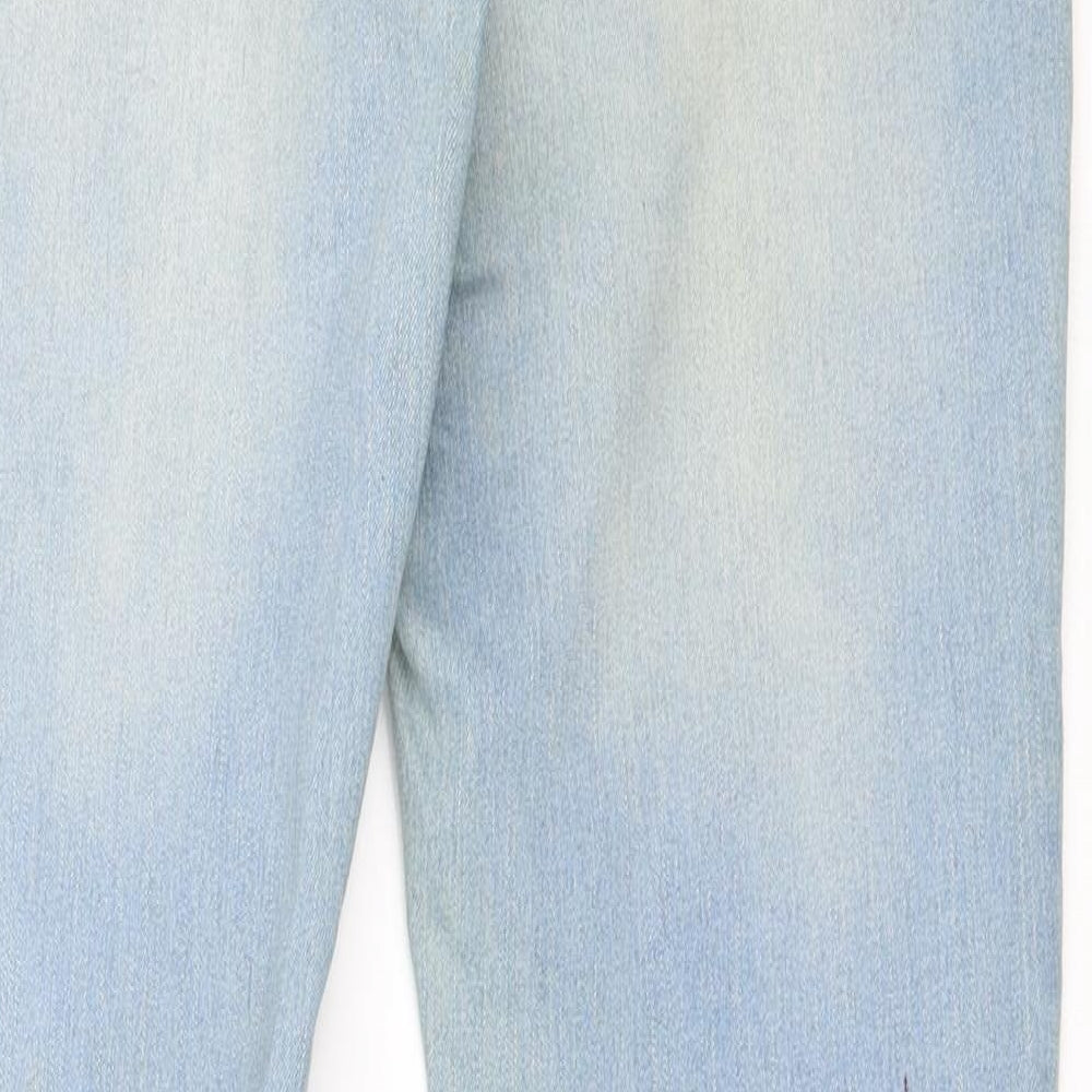 Primark Womens Blue Denim Straight Jeans Size 10 L29 in