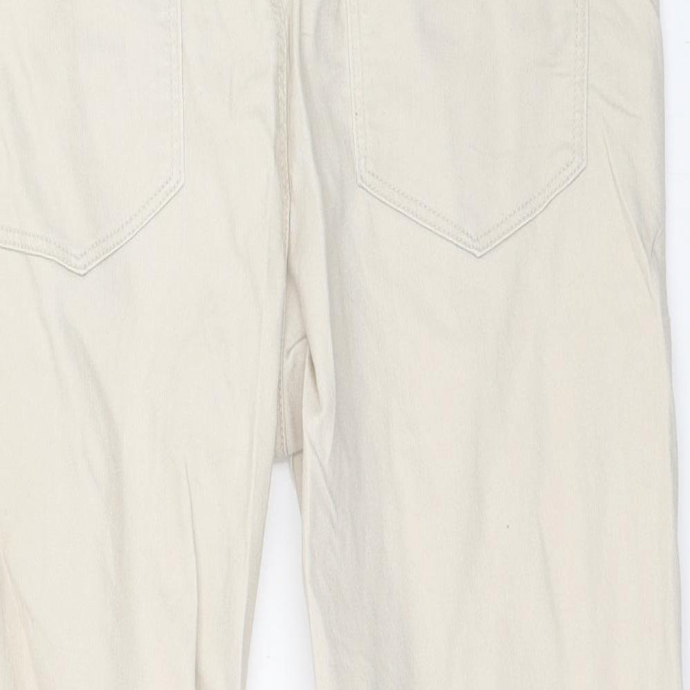 KappAhl Womens Beige Cropped Jeans Size 42 L23 in