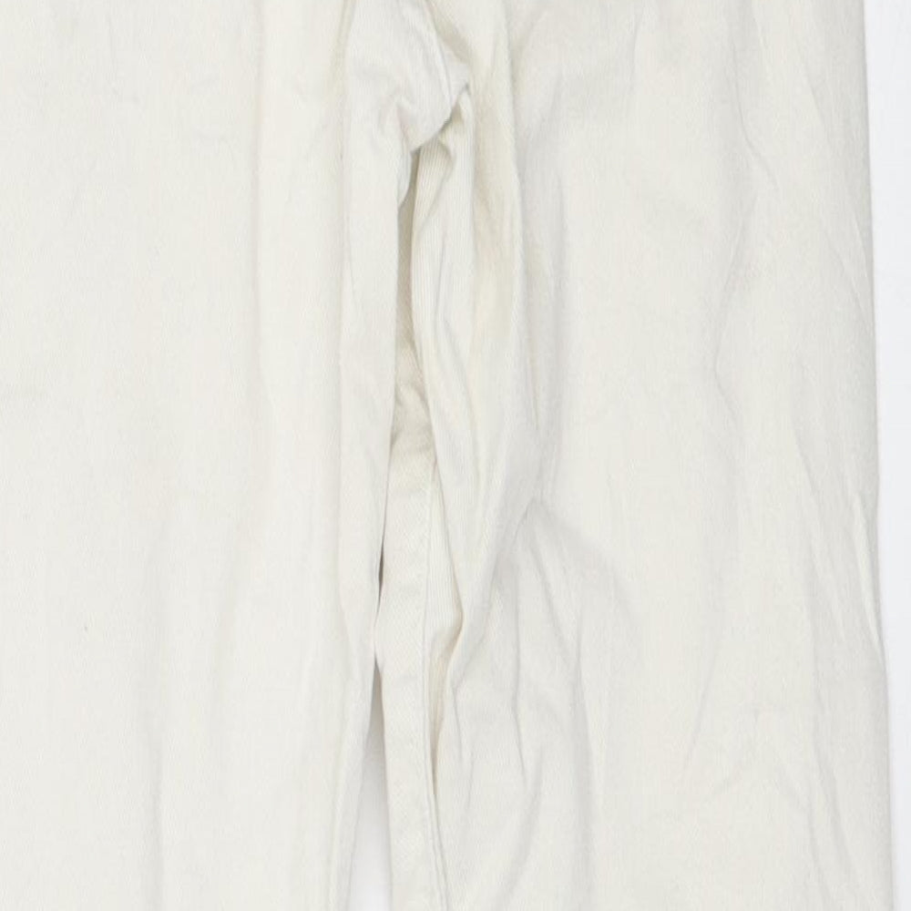 Preworn Womens Ivory Skinny Jeans Size 34 L26 in