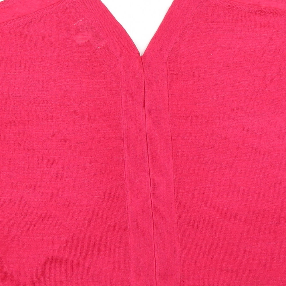 Monsoon Womens Pink Pullover Jumper Size M
