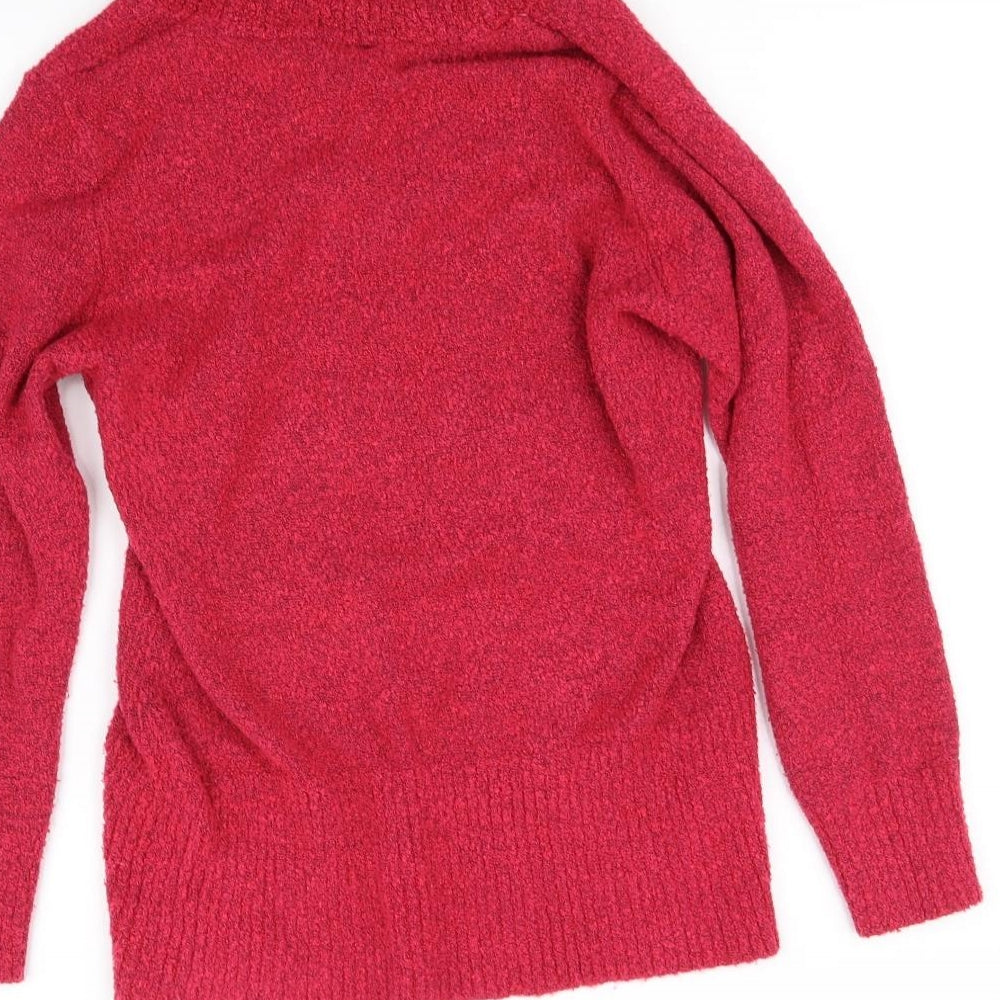 M&Co Womens Pink Basic Blouse Size M