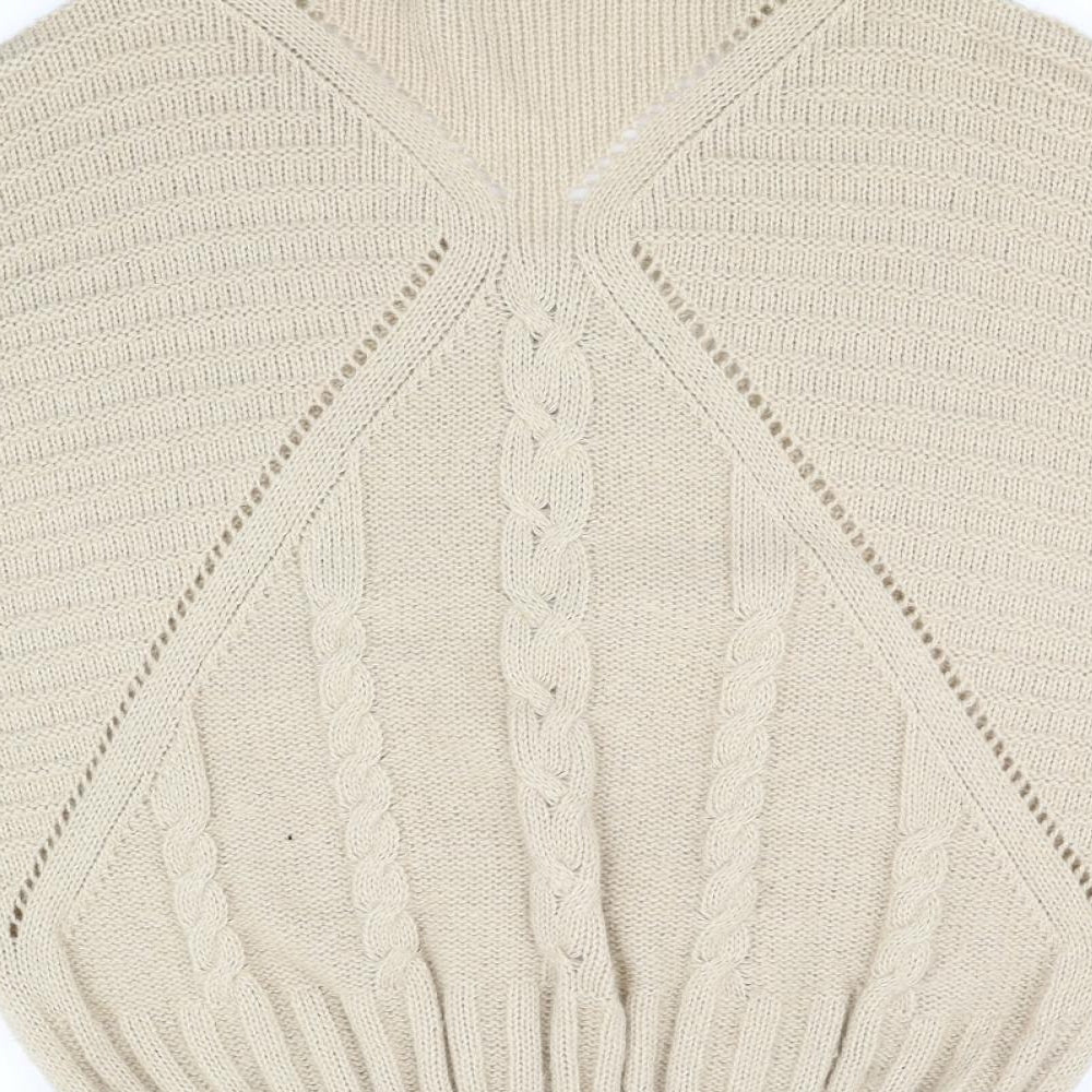 DREAM Womens Beige Cardigan Jumper Size M