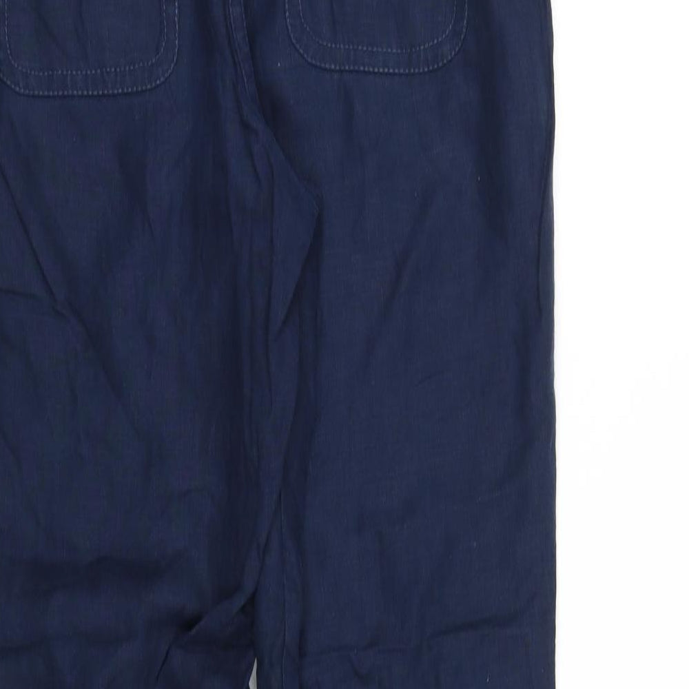 liz calbri Womens Blue Trousers Size M L31 in