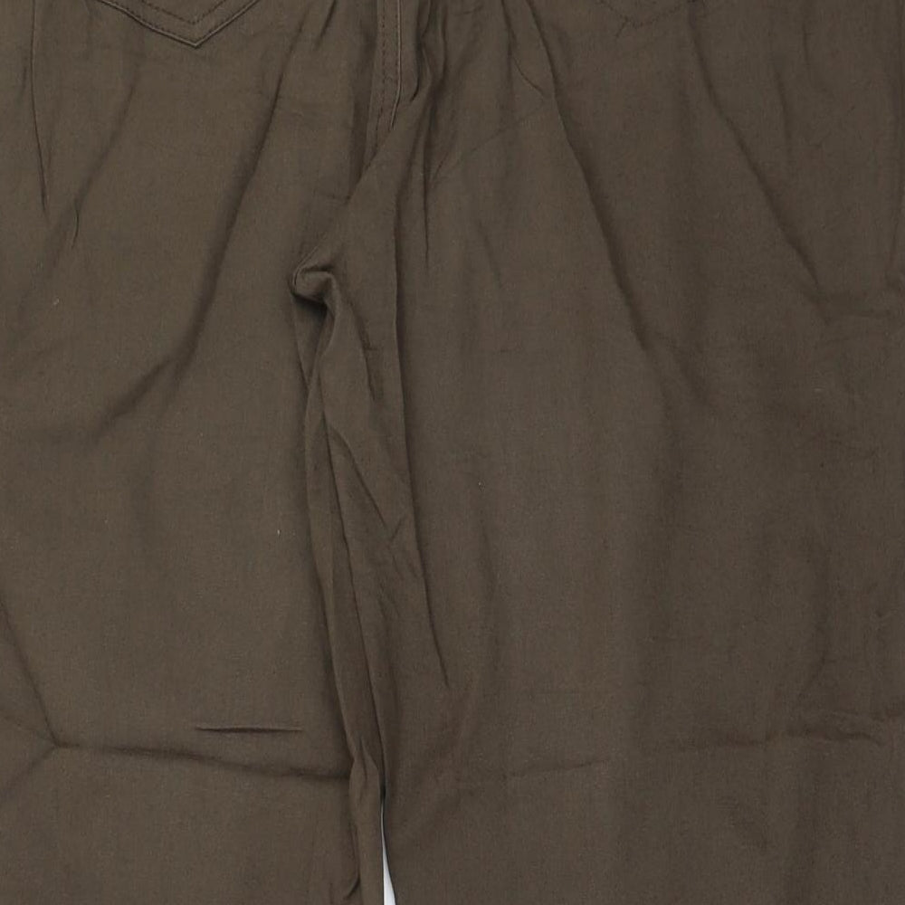 Preworn Womens Brown Trousers Size 38 in L24 in
