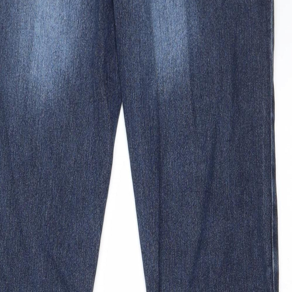 YFK Womens Blue Straight Jeans Size 28 in L26 in