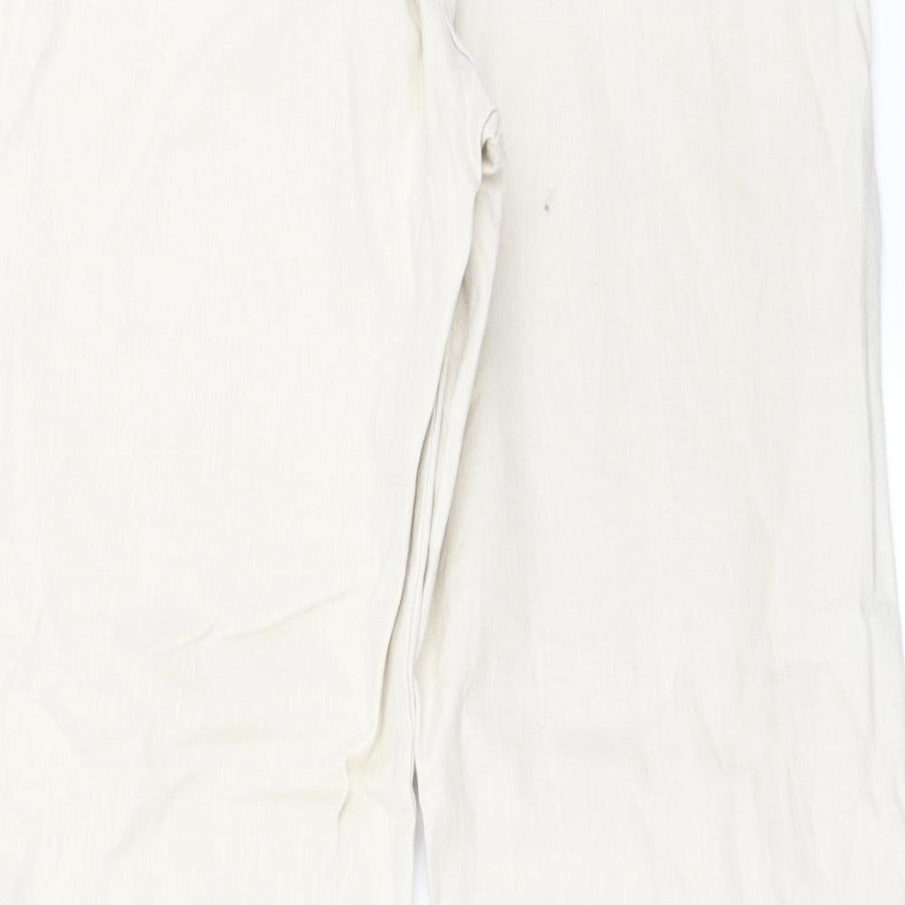 Preworn Womens Ivory Straight Jeans Size 30 in L29 in